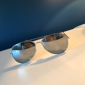 Silver mirrored sunglasses